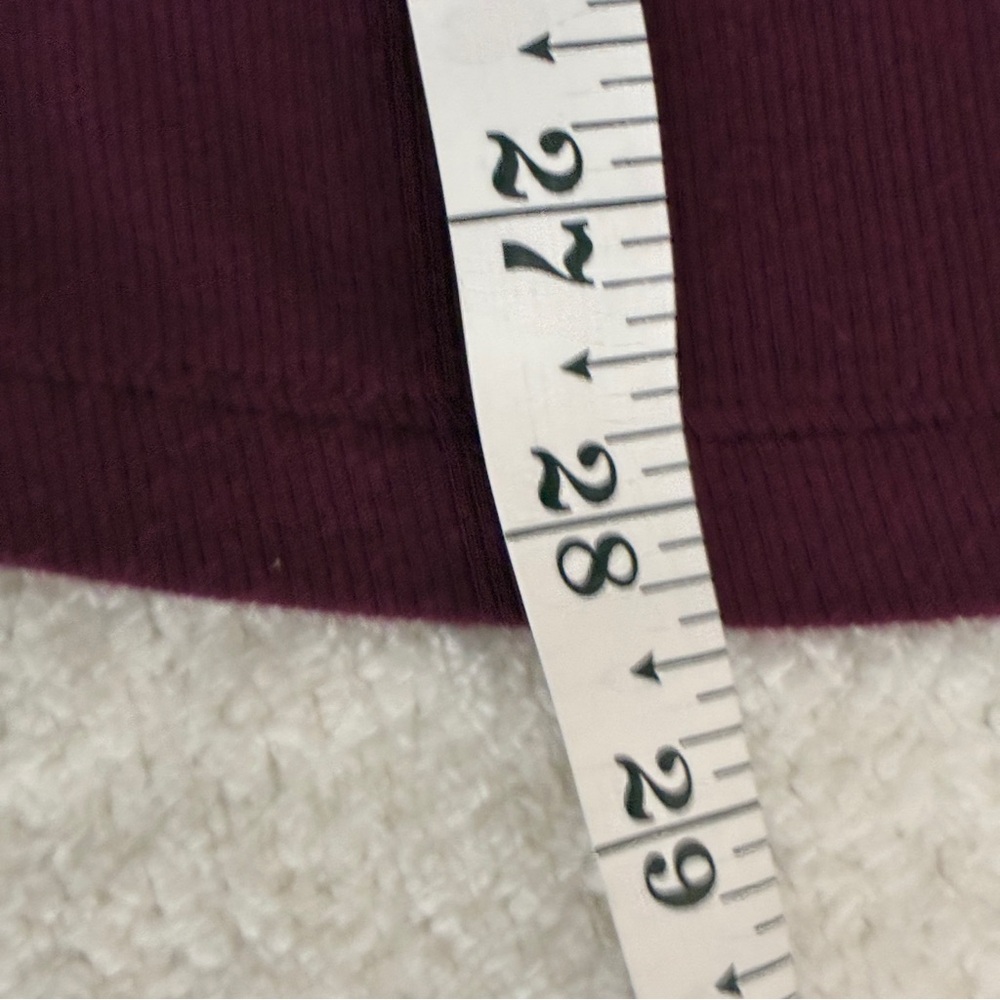 Athleta Well Rested Ribbed Sleep Tank XL Burgundy - Picture 6 of 12